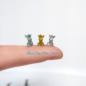 1 Handbemalte Micro Gartenfee - Miniaturstatuen für Schmuck, Dioramen, Harz, Eisenbahn, Bücherecke, und mehr!