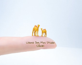 Cute Micro Camel Family - Miniatures are great for Jewelry, Diorama's, Resin, Train Sets, Book Nook's, and more!