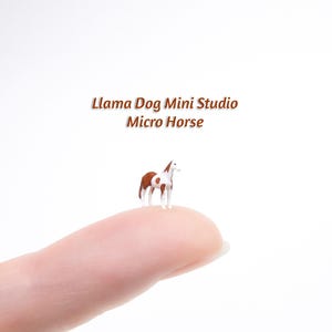 Horse Micro Miniature (6.5mm - 1/4") | Hand-Painted Figurine | Diorama Jewelry, Book Nooks, Farm Crafts +