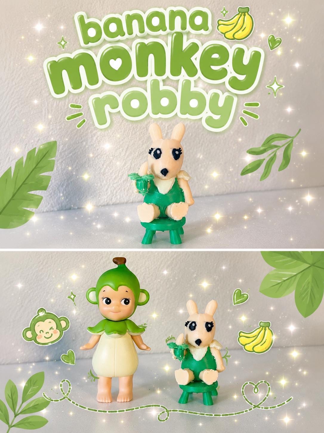 Banana Monkey Sonny Angel - Etsy