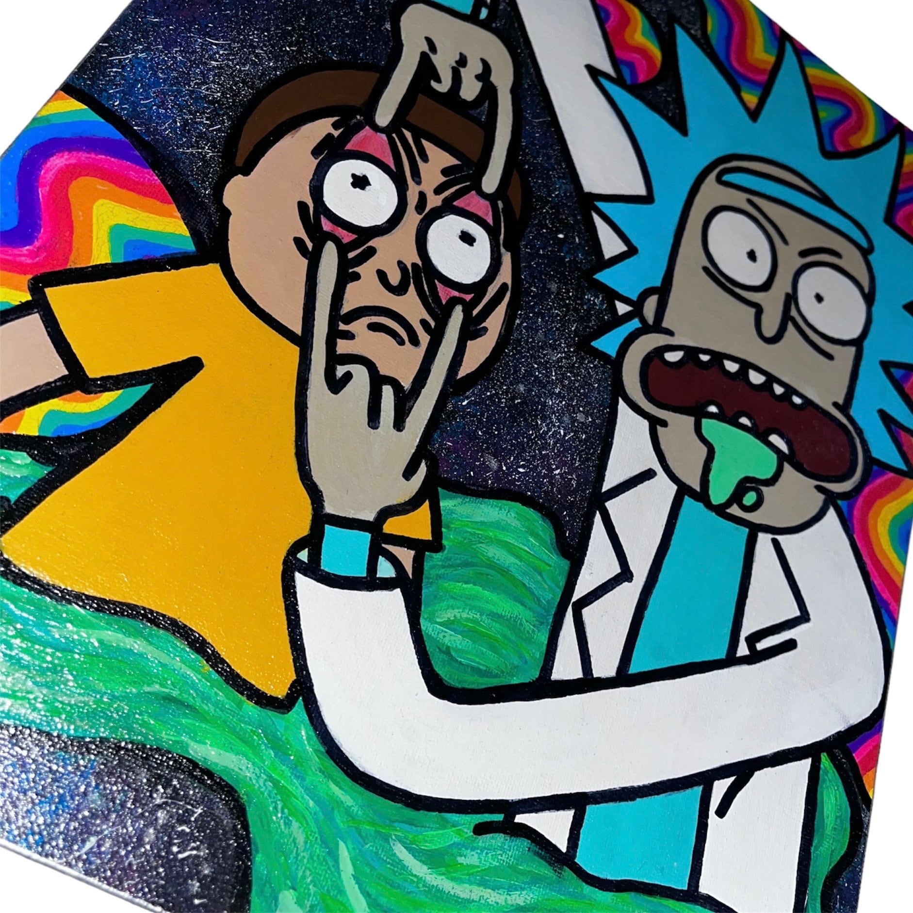 rick and morty cd painting｜Carian TikTok