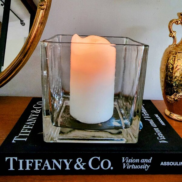 Square Candle Holder Etsy