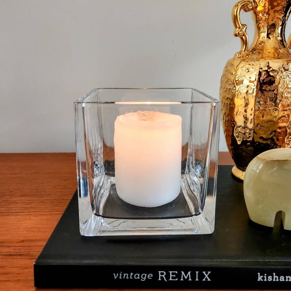 Square Candle Holder Etsy