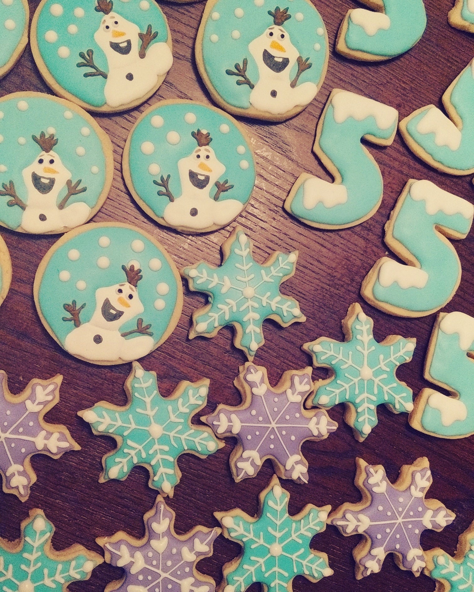 12 Disney's Frozen Royal Icing Sugar Cookies Etsy