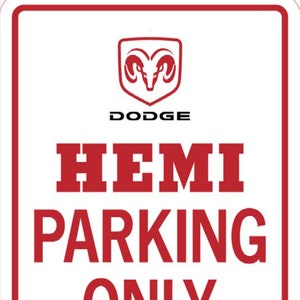 Hemi Parkschild 12x18 Aluminium .040