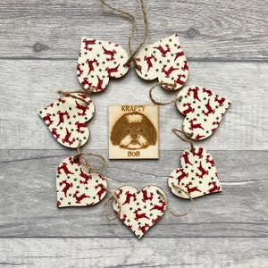 Emma Bridgewater Reindeer Garland, Reindeer Bunting for Mum, Reindeer Gifts for Friend, Wooden Reindeer Decoration for Daughter