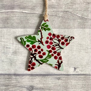 Emma Bridgewater Hawthorn Decoration, Winter Berry Ornament, Rustic Decor for Christmas
