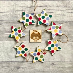 Emma Bridgewater Polka Dot Garland, Spotty Bunting for Country Kitchen, Rainbow Gifts