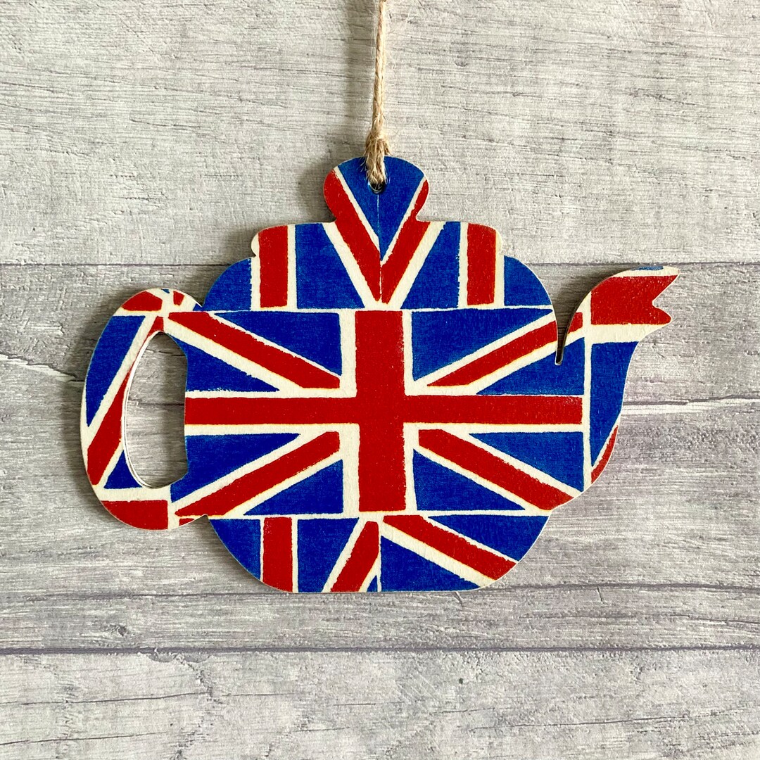 Union Jack Teapot Decoration, Teapot Gift for Mum, Union Jack Gifts for