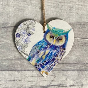 Autumn Owl Decoration, Woodland Animal Ornament, Fall Bird Wall Decor, Cottagecore Gifts for Her