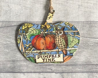 Emma Bridgewater Pumpkin Decoration, Autumn Owl Ornament, Witchy Gifts for Fall, Cottagecore Decor