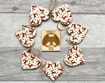 Emma Bridgewater Reindeer Garland, Christmas Bunting for Animal Lover, Reindeer Gifts, Festive Wall Decor