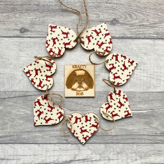 Emma Bridgewater Reindeer Garland, Christmas Bunting for Animal Lover, Reindeer Gifts, Festive Wall Decor