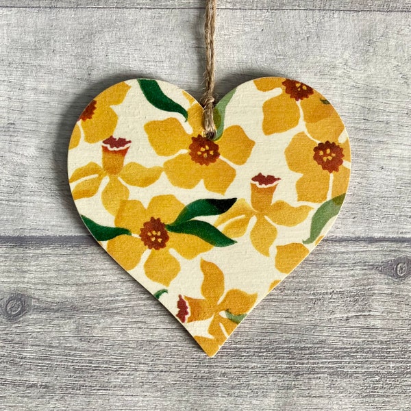 Emma Bridgewater Daffodil Decoration, Wooden Daffodil Gifts for Mum, Spring Decor for Gardener, Birthday Gift for Emma Bridgewater Fan