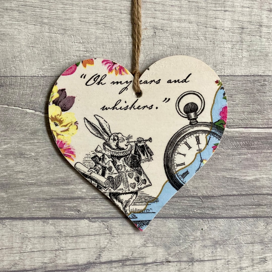 Rabbit Decoration, Wooden Rabbit Gifts for Friend, Literary Gift for