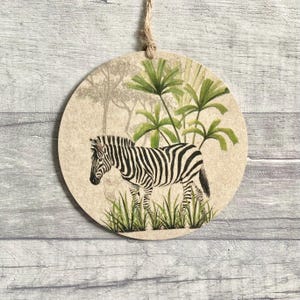 Zebra Decoration, Zebra Gift for Friend, Birthday Present for Animal Lover, EDS Zebra Ornament, Jungle Decor for Daughter, Tropical Decor