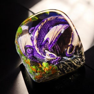 Keycap Artisan Dragon ESC,Custom Handmade keycaps, Keycaps anime cute, Purple keycaps,Boyfriend gift box,Keycap Cherry MX,esc keycap Artisan