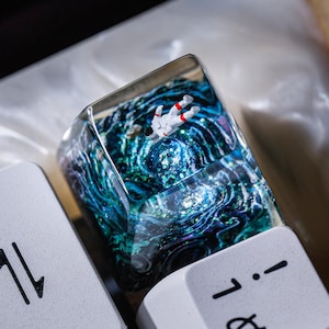 Keycaps Custom Artisan,astronaut artisan keycap,Keycaps anime cute,Galaxy keycap space, purple keycaps,keycap set,mechanical keyboard