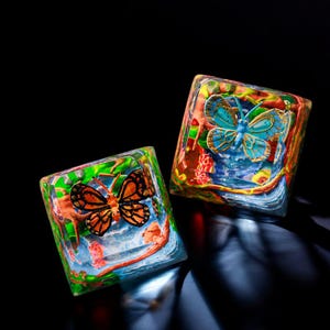 Keycap Butterfly custom Artisan, Resin Keycaps,Butterfly keycaps,Blue keycaps,Handmade Gift, Birthday gift,Mechanical keyboard,gift for her