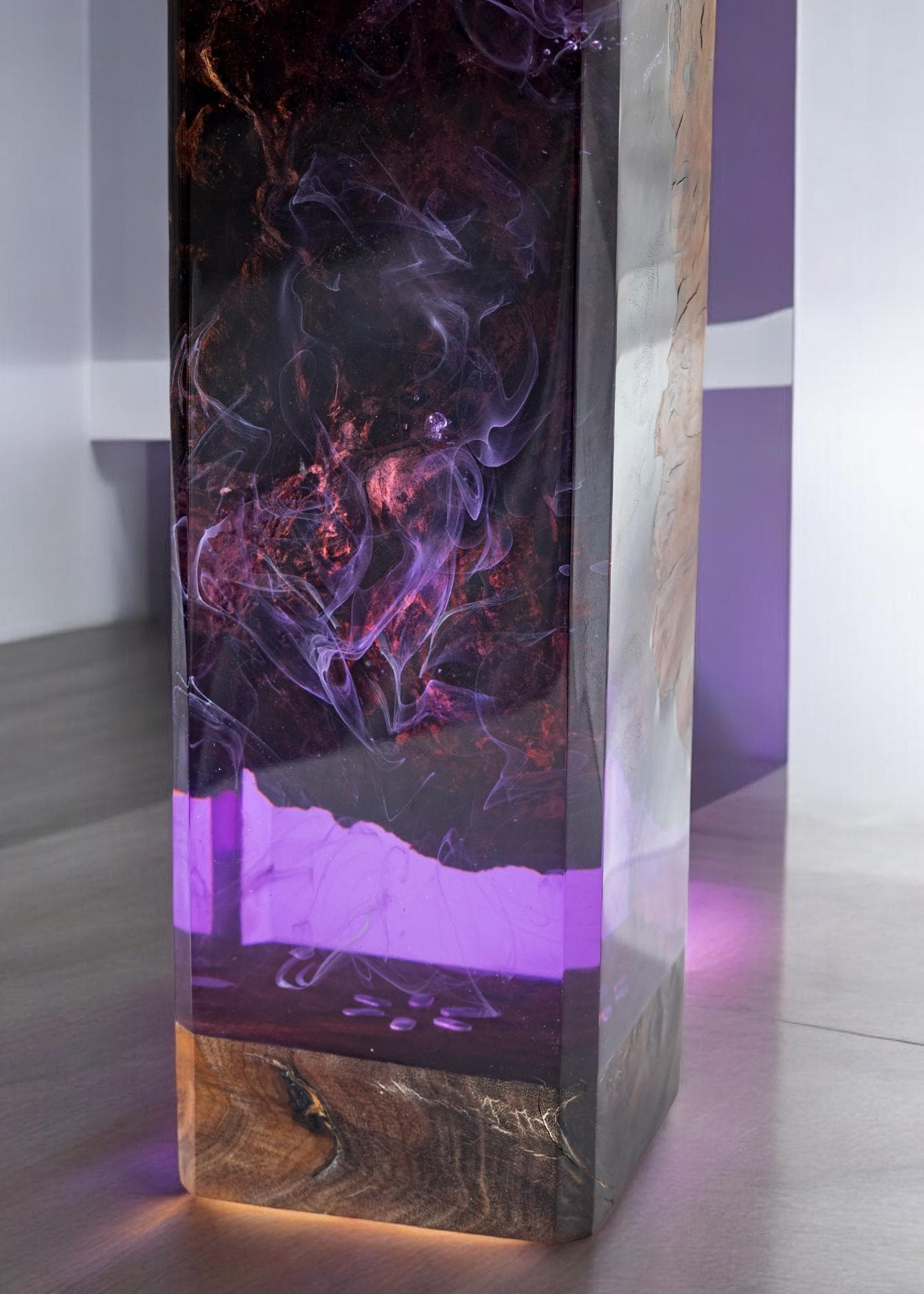 DEEP BLUE OCEAN Resin Lamp,custom Night Light,epoxy Resin Lamp,resin ...