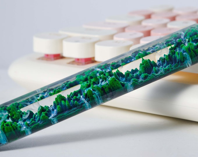 Keycaps Mystical Forest Artisan, Custom Artisan keycaps, Keycaps anime cute, green keycaps, keycaps set,personalized gift,Christmas gifts