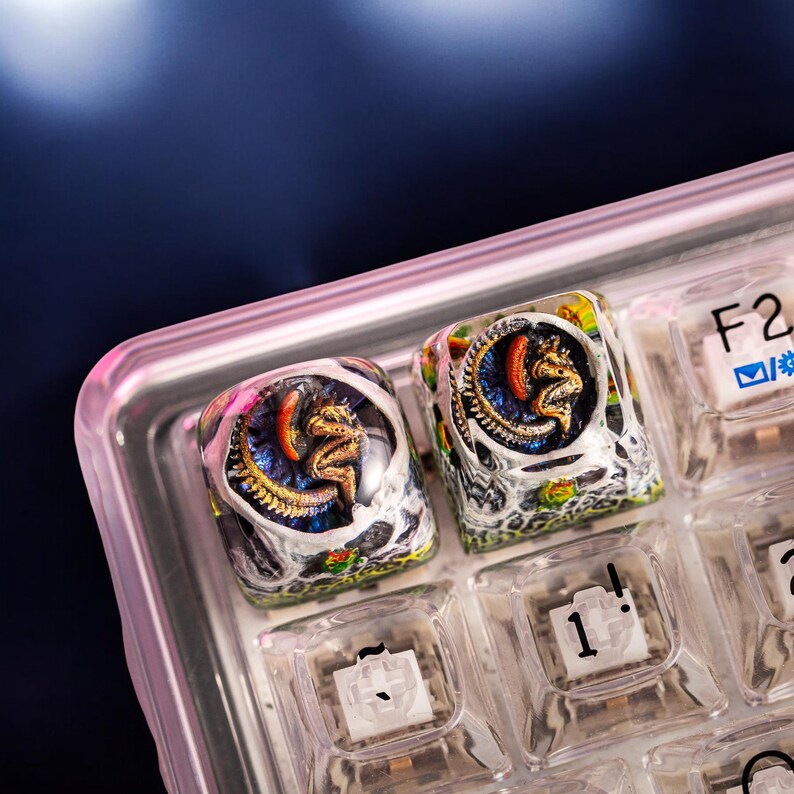 Keycap Artisan Xeno.mor.ph Esc,custom Handmade Keycaps,keycaps Anime ...