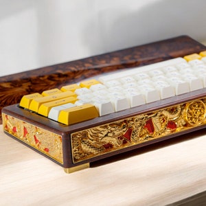THE GREAT EMPERIAL Wood KeyBoard Case, Mechanical Keyboard Case, Custom Keyboard Case, Wooden Keyboard Cover