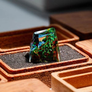 Keycap Torii Gate in Autumn,Custom Handmade keycaps,Keycaps anime cute,Birthday gift, mechanical keyboard,Keycap Cherry MX, japanese keycaps image 3