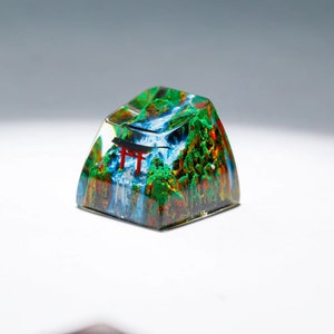 Keycap Torii Gate in Autumn,Custom Handmade keycaps,Keycaps anime cute,Birthday gift, mechanical keyboard,Keycap Cherry MX, japanese keycaps image 5