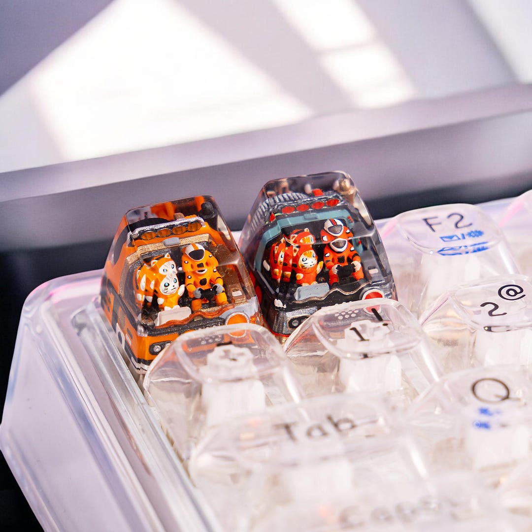 Keycap Astronauts Artisan,custom Artisan Keycaps,keycaps Set,handmade ...
