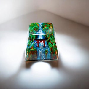 Keycap Torii Gate in Autumn,Custom Handmade keycaps,Keycaps anime cute,Birthday gift, mechanical keyboard,Keycap Cherry MX, japanese keycaps image 7