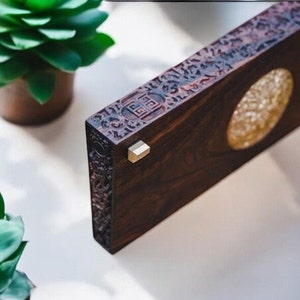 Custodia per tastiera meccanica Royal Wood, custodia per tastiera personalizzata, cover per tastiera in legno, regalo per lui, regalo per lei, regalo di Natale, regalo fatto a mano