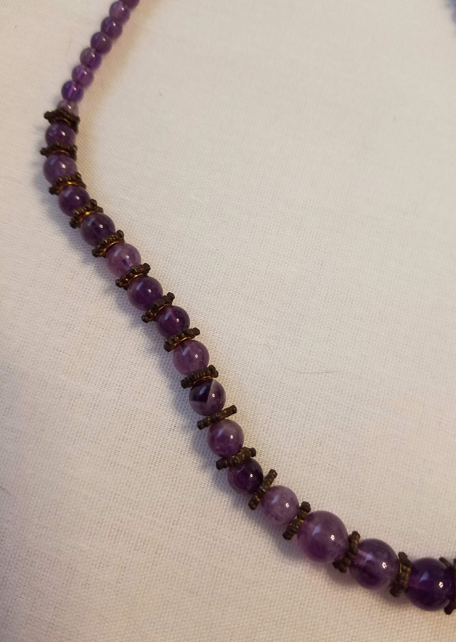 lusso amethyst necklace stauer