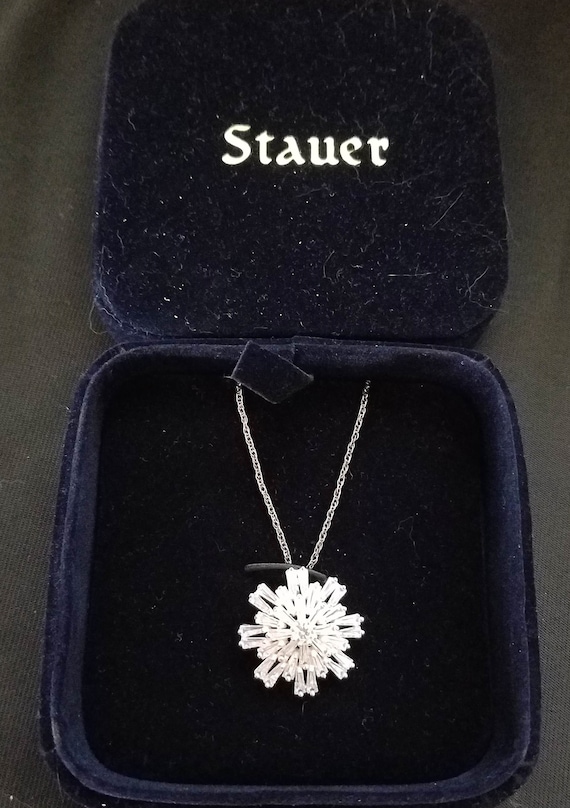 Stauer Starry Night Snowflake Pendant