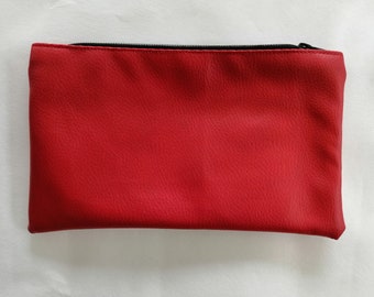 Pochette similicuir upcyclée