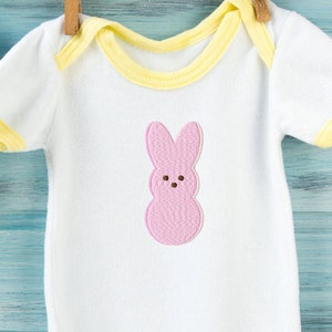Peep Embroidery Design File- Easter Bunny Machine Embroidery file- Easter Embroidery File- Pink Candy Embroidery File