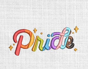 Pride Embroidery File. Pride Lettering Machine Embroidery File, Pride machine embroidery, human rights embroidery