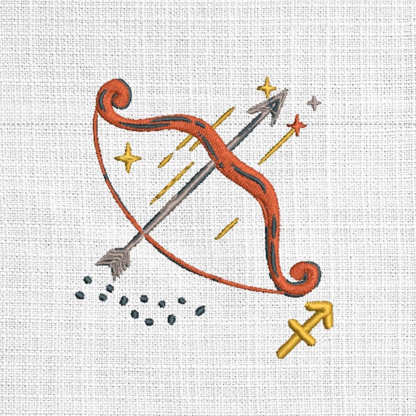 Sagittarius Embroidery File | Horoscope Machine Embroidery File| Zodiac machine embroidery |Astrology Embroidery| Sagittarius  Art