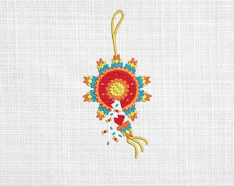 Diseño de bordado de piñata de fiesta (7x5) – Archivo de bordado a máquina