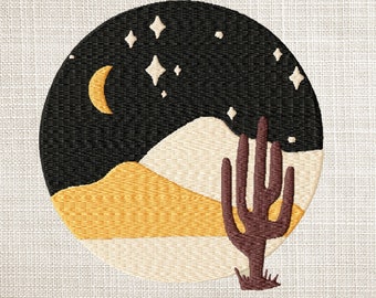 Desert Design File- Cactus Embroidery file- patch Embroidery File-  Summer Embroidery File- SummerDecoration