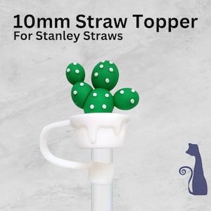 Cactus Straw Topper, 10mm Straw Topper, Cactus, Straw Topper, Straw Covers, Straw Charms, Straw Caps,  Stanley Straws, Stanley Cup
