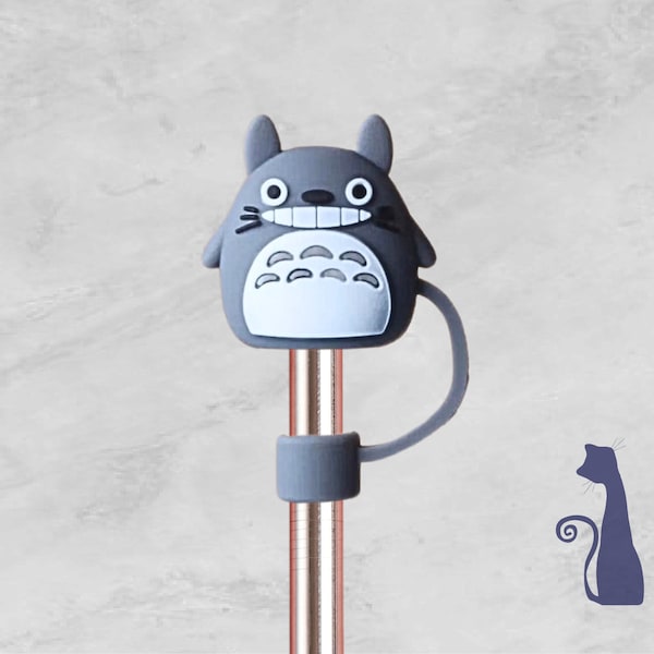 Totoro Straw Topper, Straw Cover, Straw Charm, Straw Cap, Straw Topper, Not For Stanley Straws