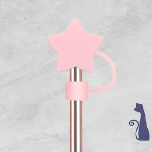 Pink Star Straw Topper