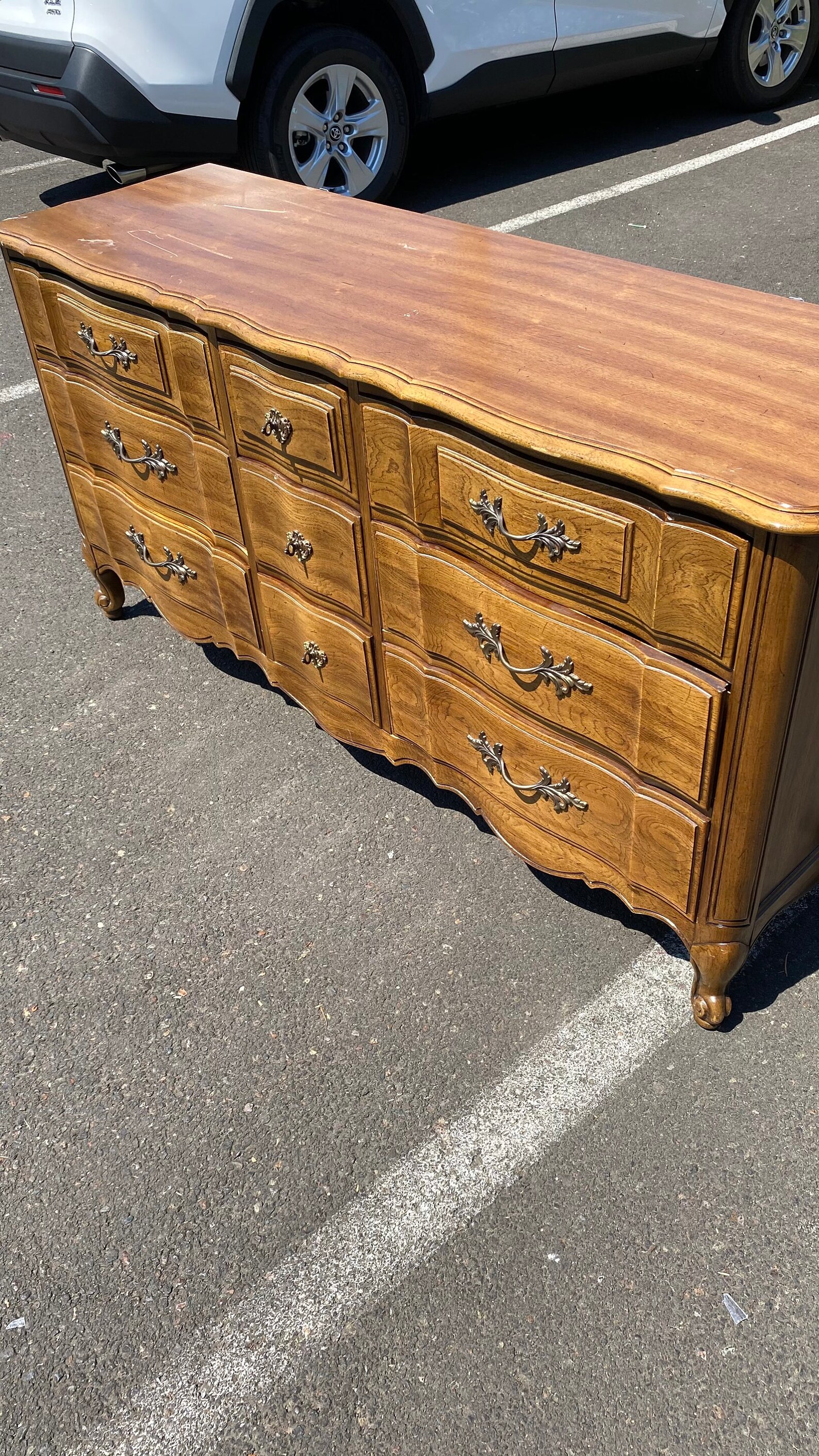 VINTAGE Thomasville Furniture French provincial 9 drawer chest Etsy