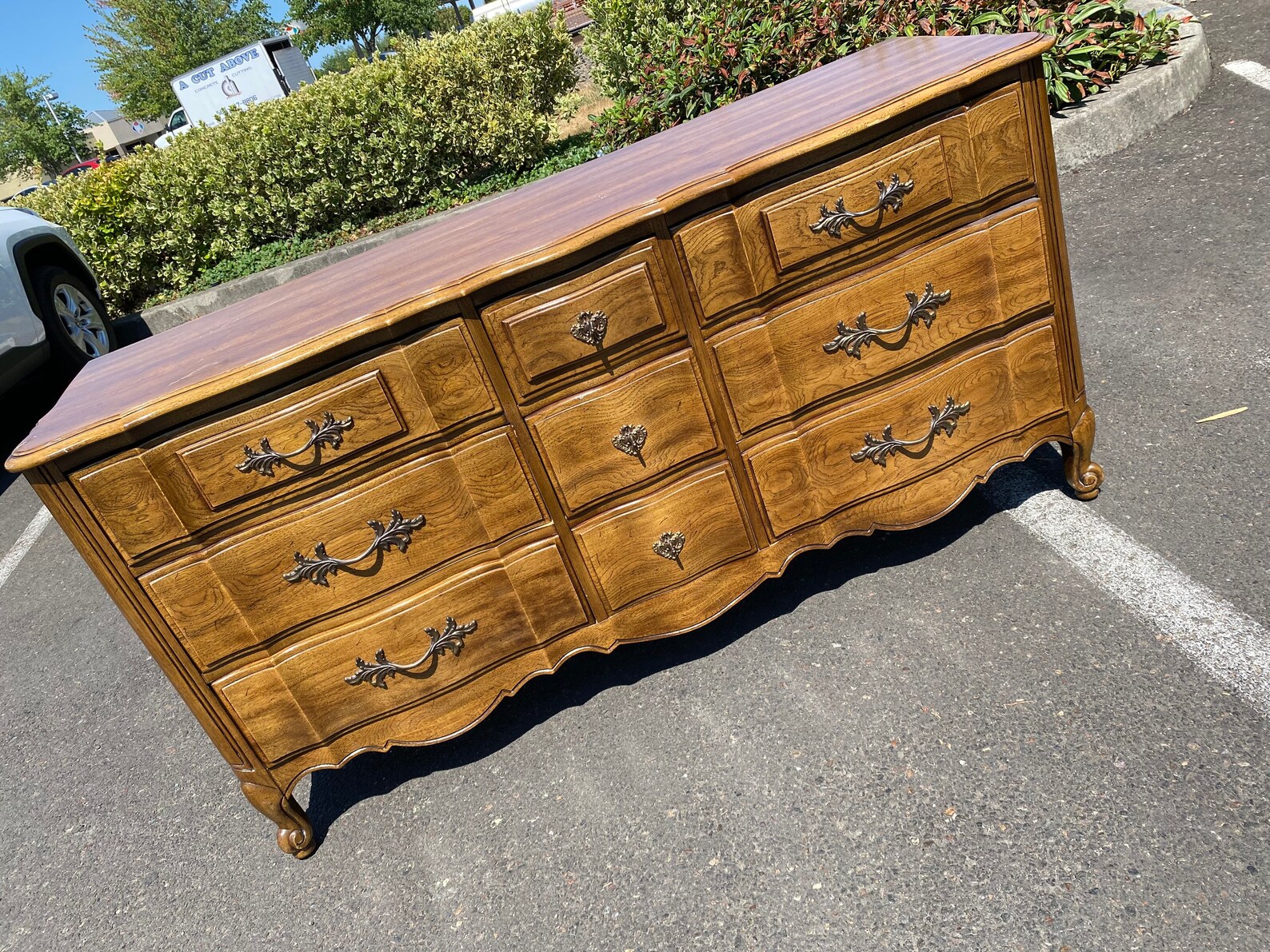 VINTAGE Thomasville Furniture French provincial 9 drawer chest Etsy