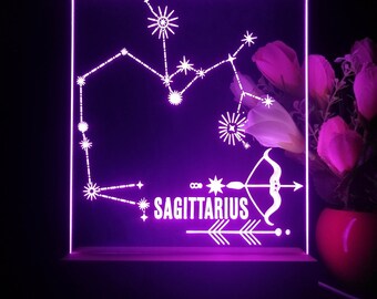 Zodiac Sagiffariu Decor Tabletop LED neon sign st5-j5045
