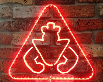 Five Nights at Freddy's Security Breach Neon Light LED Sign, arredamento Man Cave, cartello per sala videogiochi personalizzato