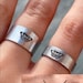 Harry’s butterfly\moth tattoo ring. Different styles. TPWK\personalised rings\ aluminium wire metal stamp ring