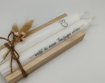 Maid of honor questions | do you want to be my maid of honor | Stick candle with saying - groomsmen - | gift set | Marriage
