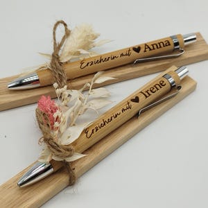 Erzieherin Geschenk: Kugelschreiber personalisiert mit Namen